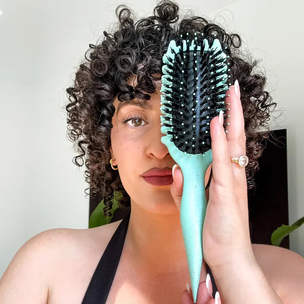 CurlDefine | Brosse démêlante anti-frisottis pour cheveux bouclés