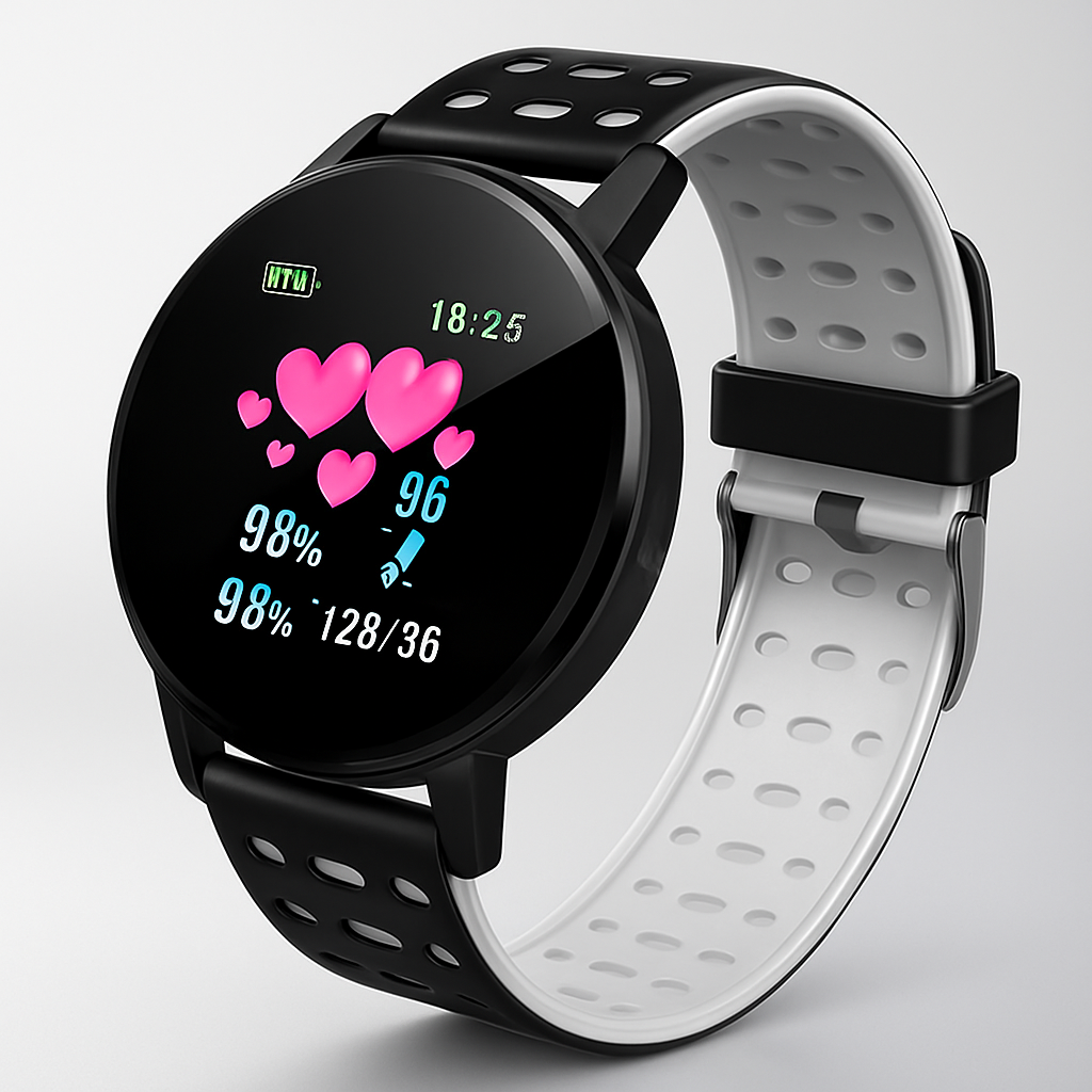 Orologio intelligente con monitoraggio fitness impermeabile