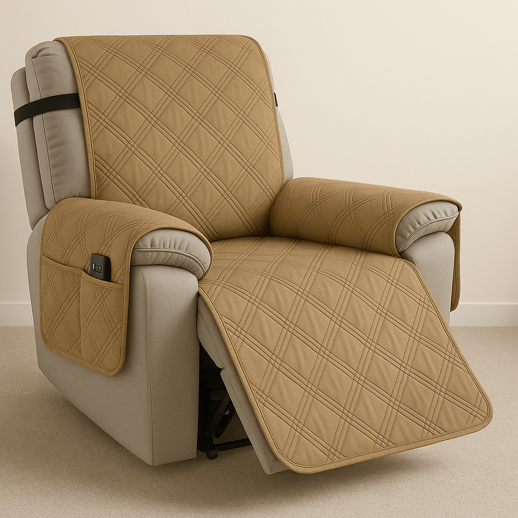 Housse de fauteuil inclinable matelassée imperméable protecteur de fauteuil
