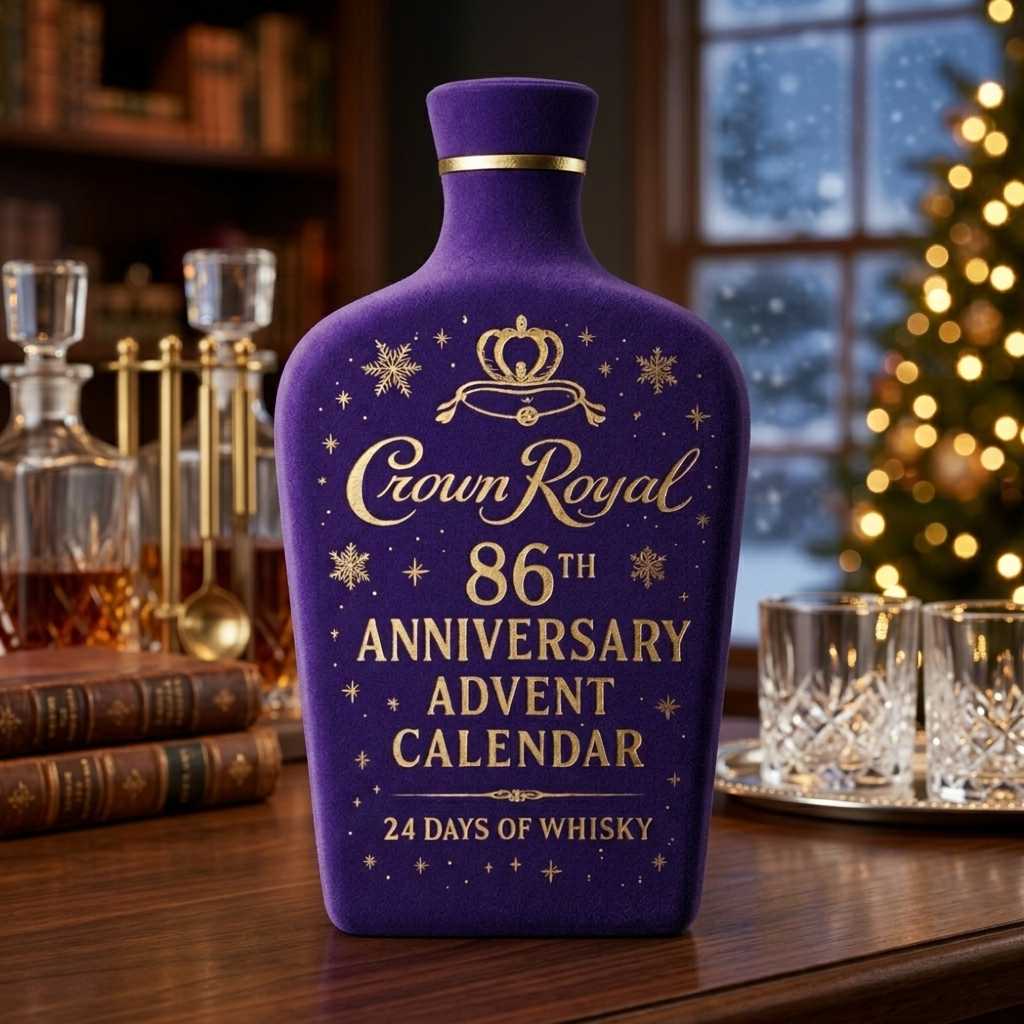 Calendario de Adviento Mini Botellas Whiskey Bourbon Decorativo