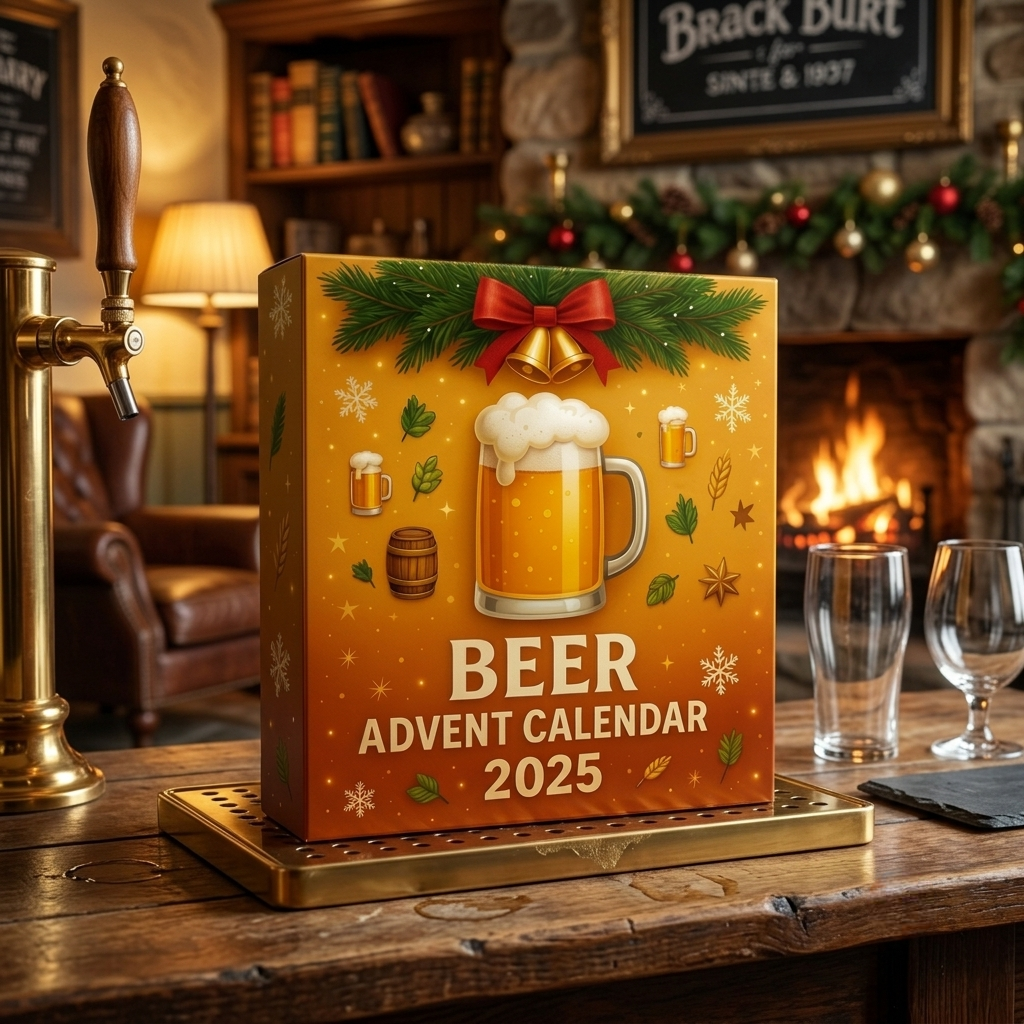 Calendario de Adviento Mini Botellas Whiskey Bourbon Decorativo