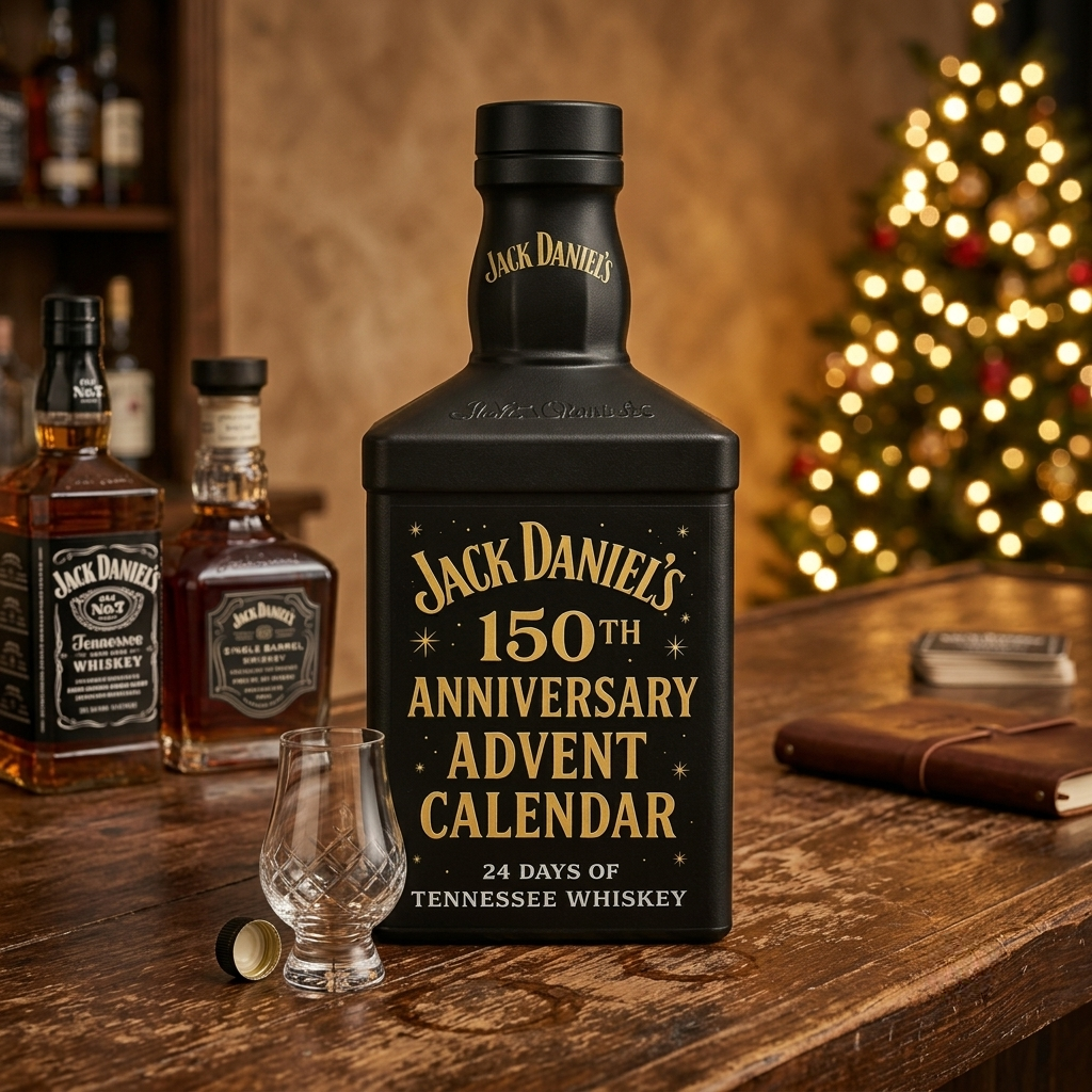Calendario de Adviento Mini Botellas Whiskey Bourbon Decorativo