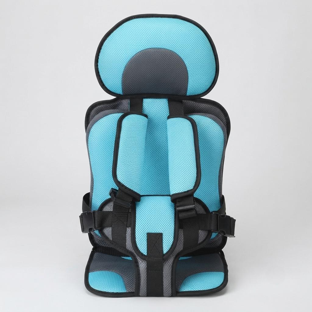 Seggiolino Auto da Viaggio per Bambini Seggiolino Rialzato Portatile Pieghevole Seggiolino Auto per Bambini Compatto