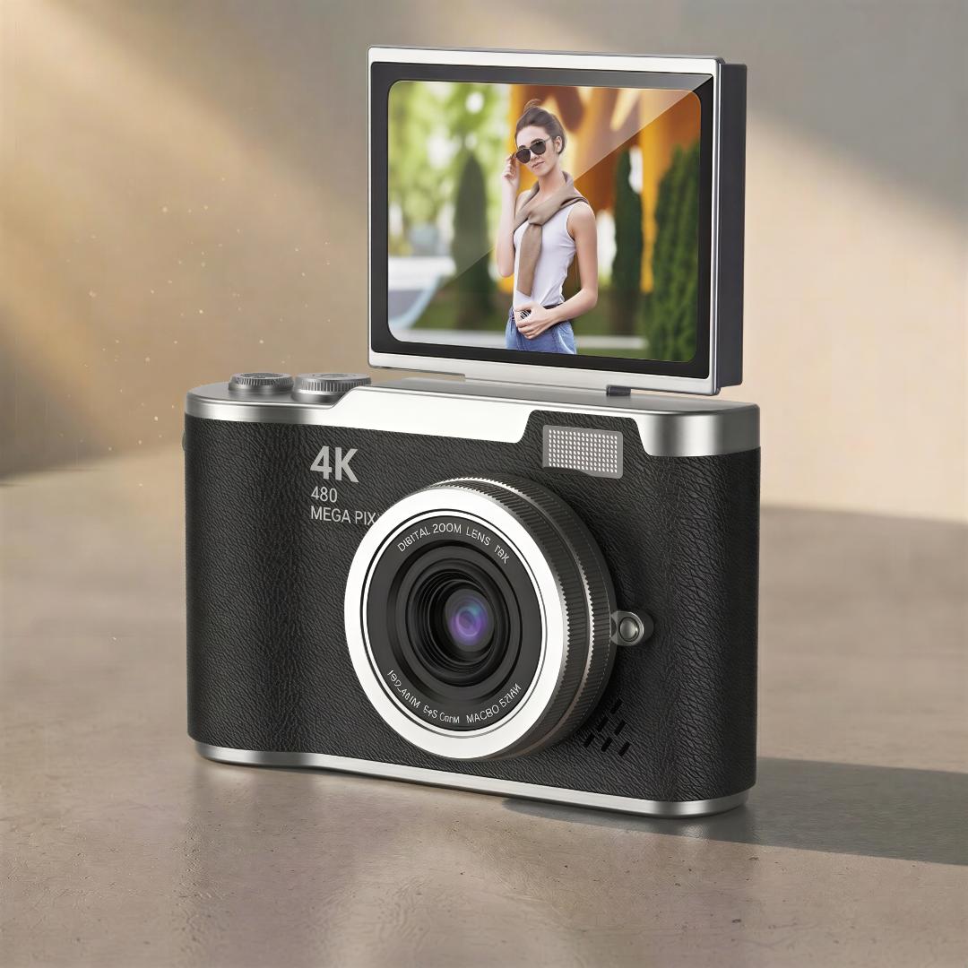 appareil photo numérique 4K avec écran rotatif pour vlog débutant
