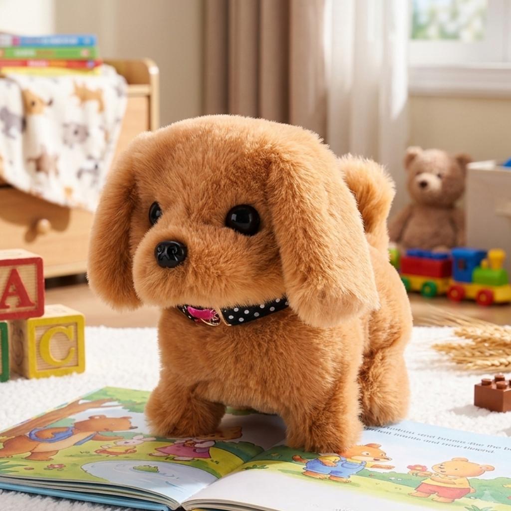 Dog Toy Interactive Puppy Plush Walking Barking Pet