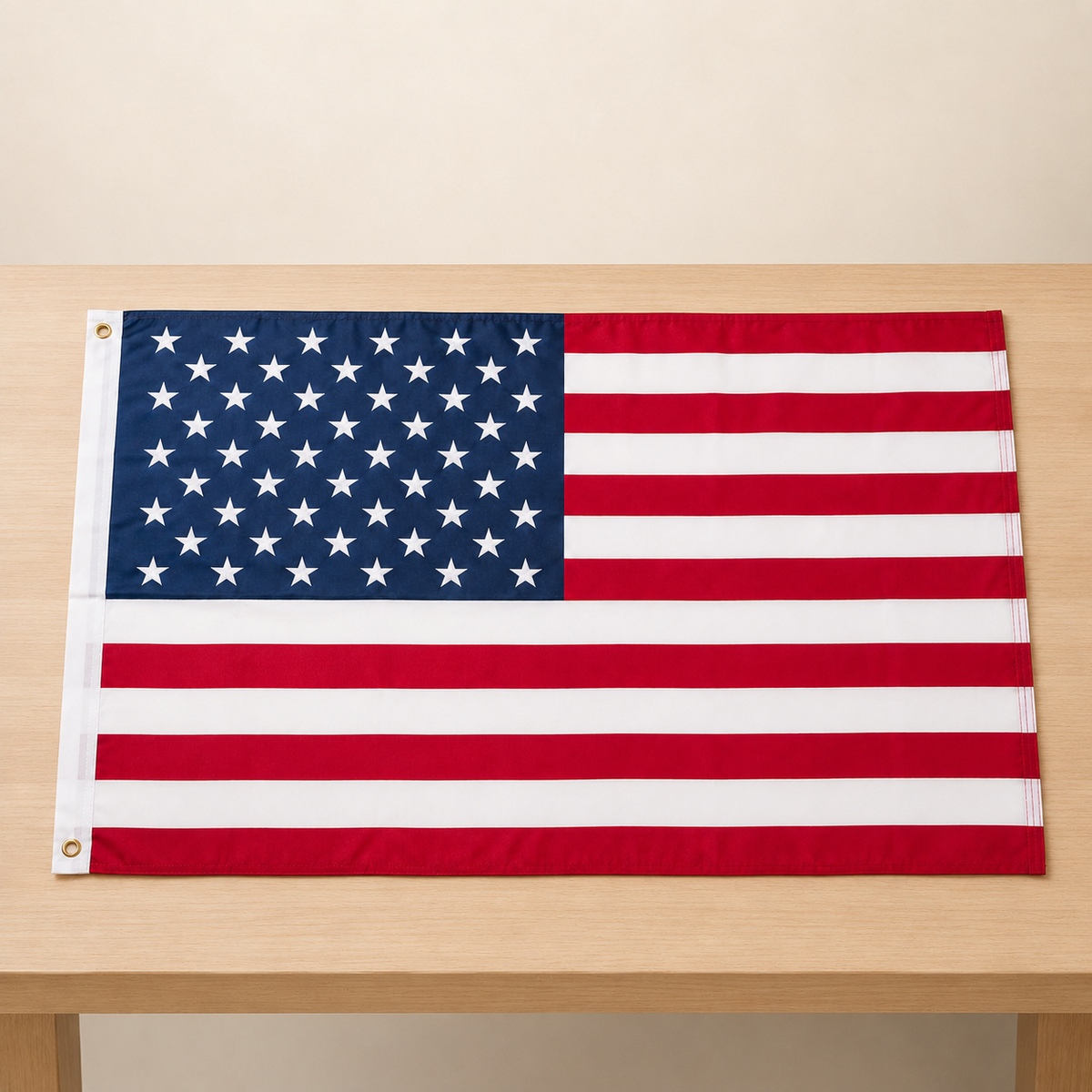 Bandera Americana Duradera para Exterior Todo Clima Poliéster Ojales de Latón