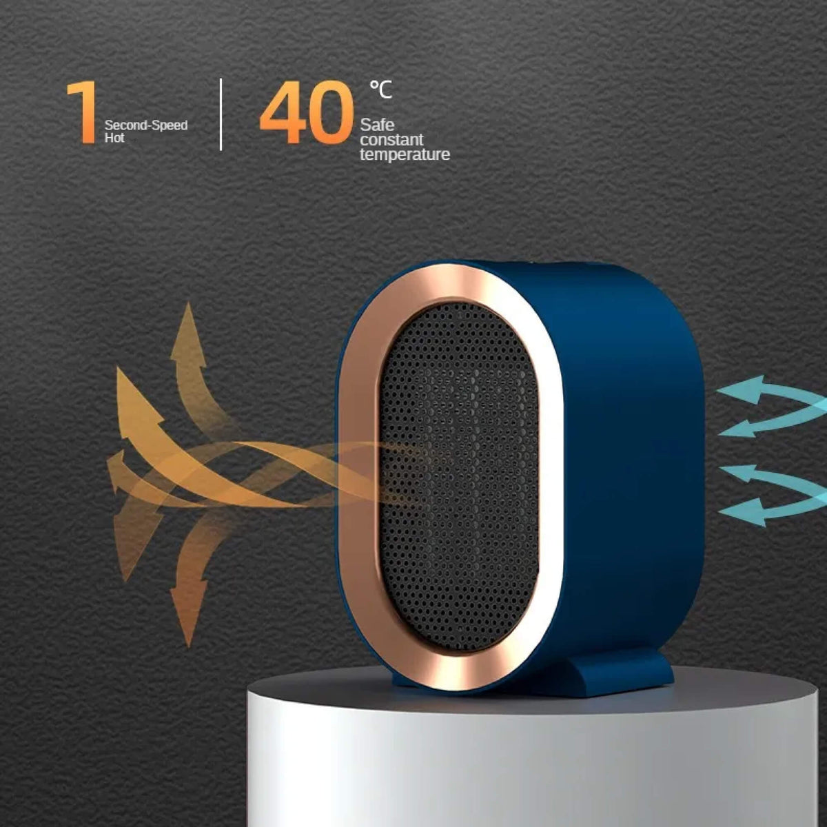 Space Heater Portable Fast Heating Desktop Warmer
