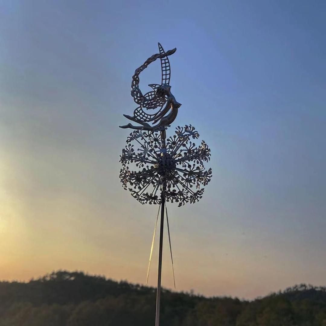 Garden Decor Metal Fairy Yard Stake Outdoor Sculpture