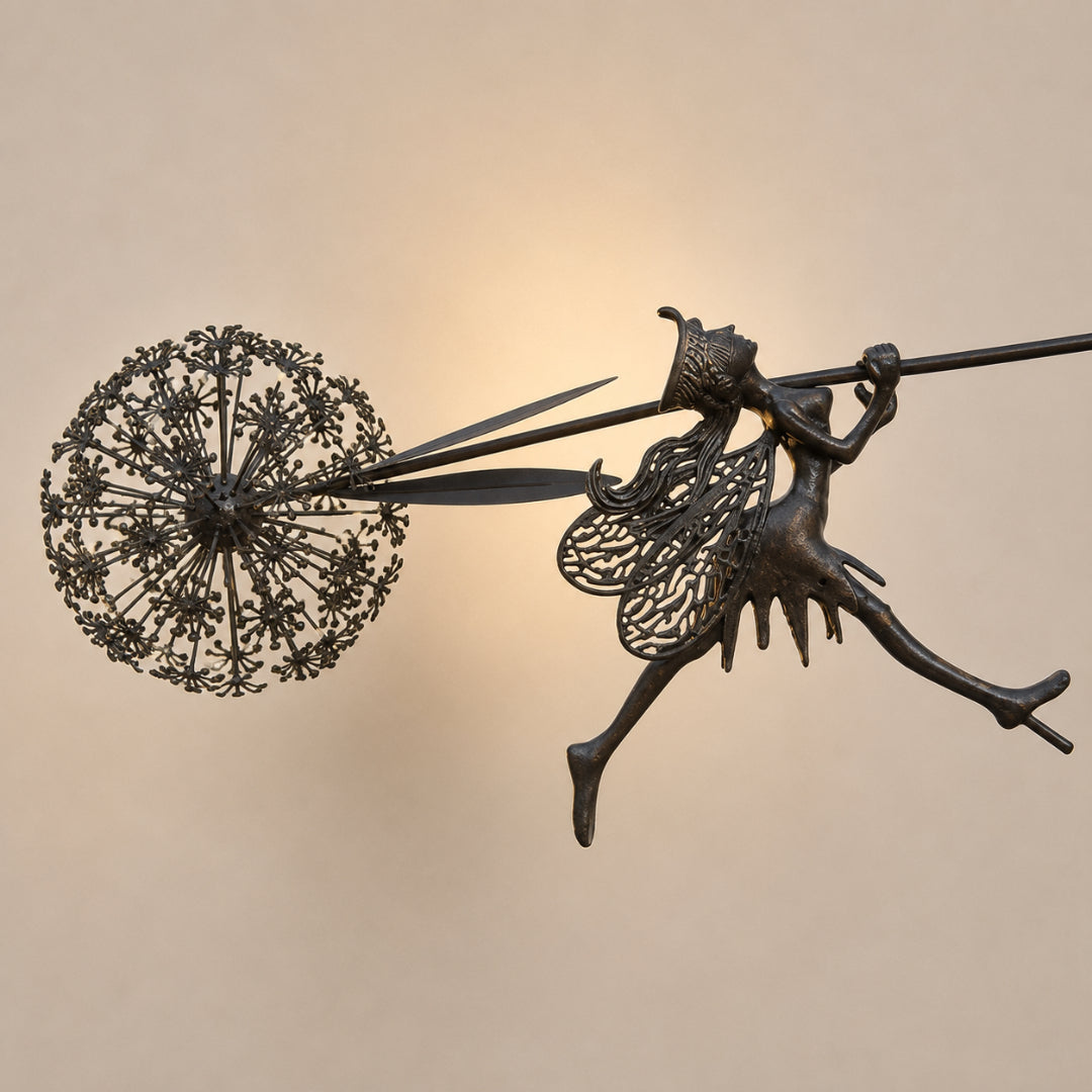 Garden Decor Metal Fairy Yard Stake Outdoor Sculpture