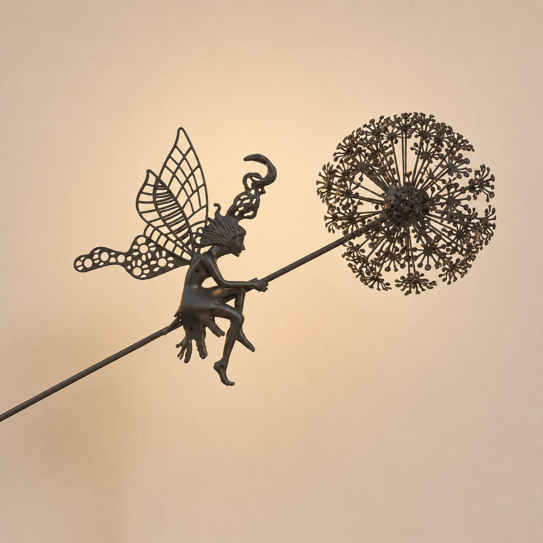 Garden Decor Metal Fairy Yard Stake Outdoor Sculpture
