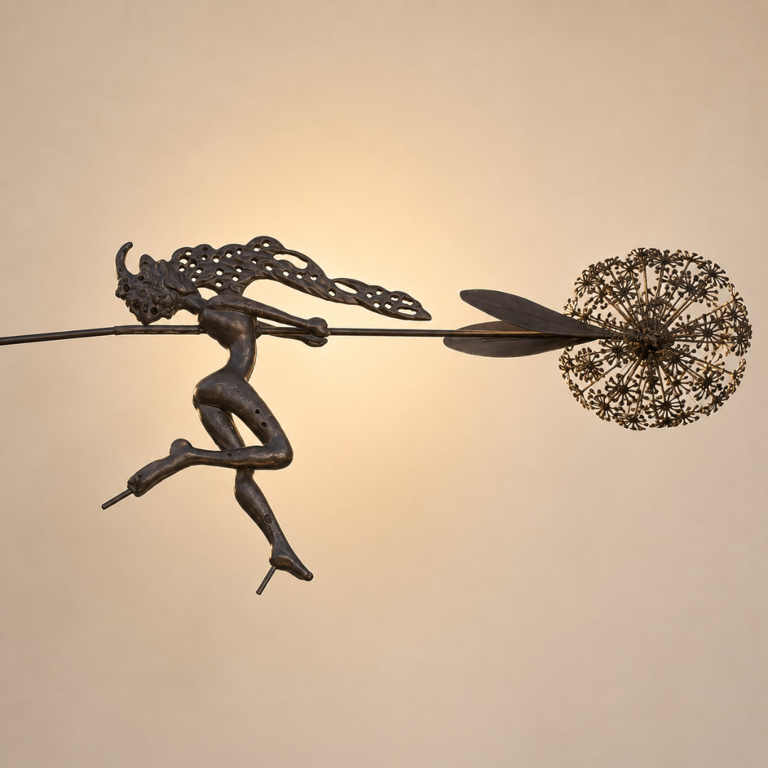Garden Decor Metal Fairy Yard Stake Outdoor Sculpture