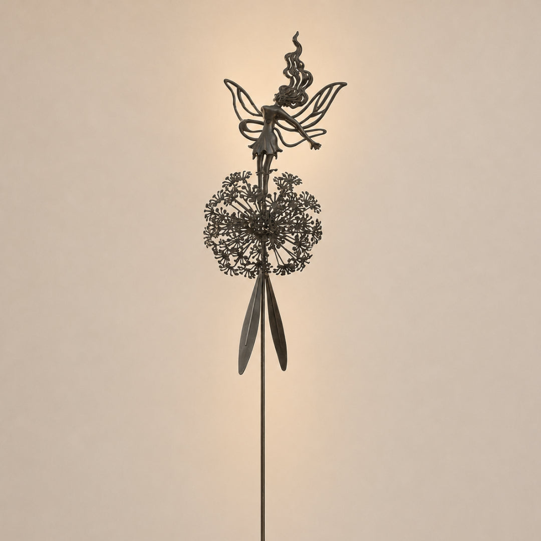 Garden Decor Metal Fairy Yard Stake Outdoor Sculpture