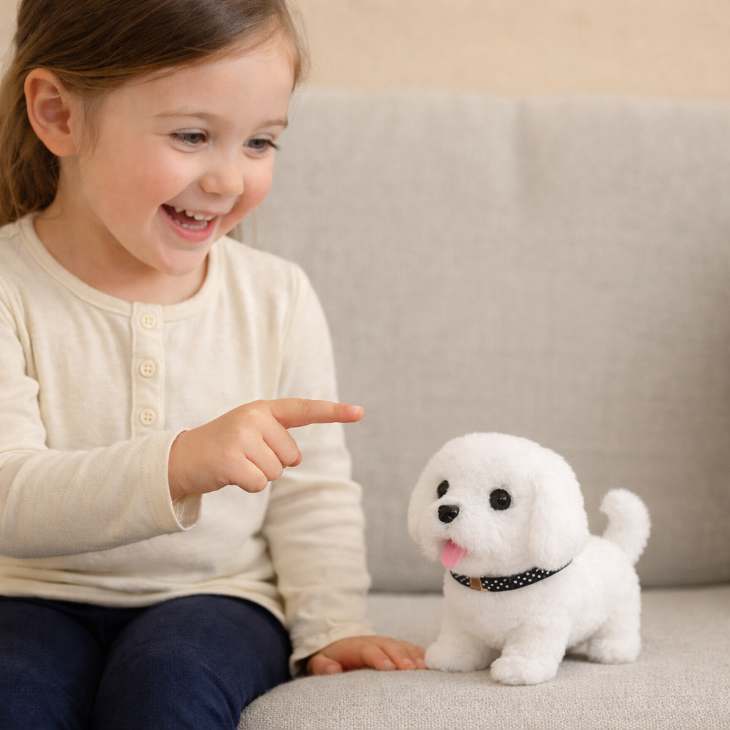 Juguete interactivo para cachorro compañero de peluche