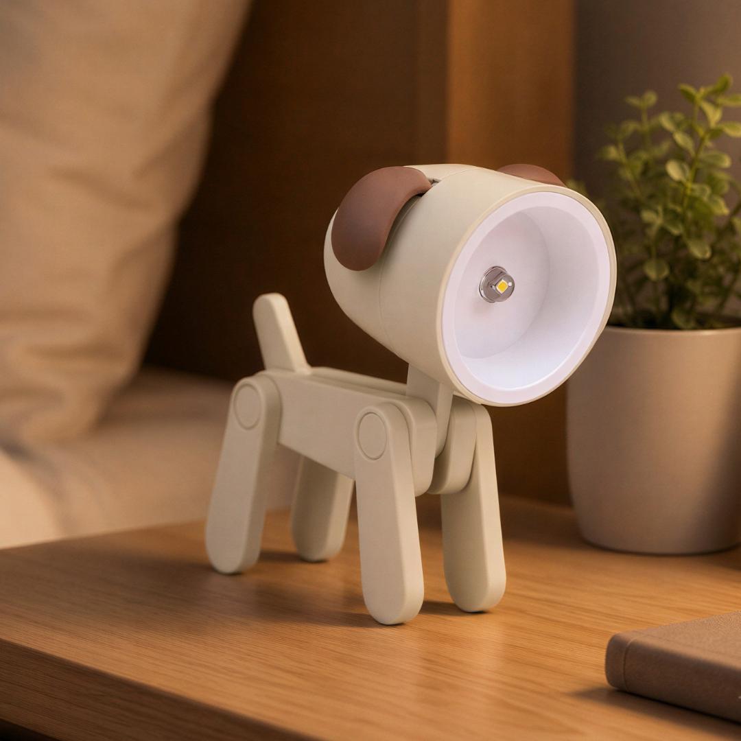 Lámpara de escritorio animal ajustable con luz nocturna LED