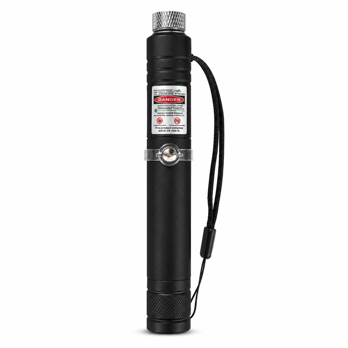 Pointeur laser rechargeable vert extérieur torche en métal