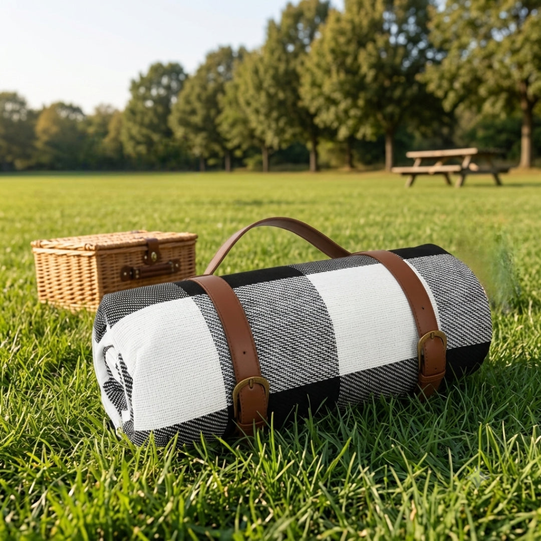 Outdoor-Plaid-Picknickdecke | Wasserdichte faltbare Matte
