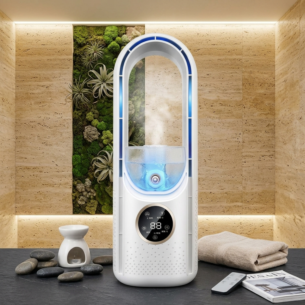 Portable Bladeless Quiet Room Cooling Unit
