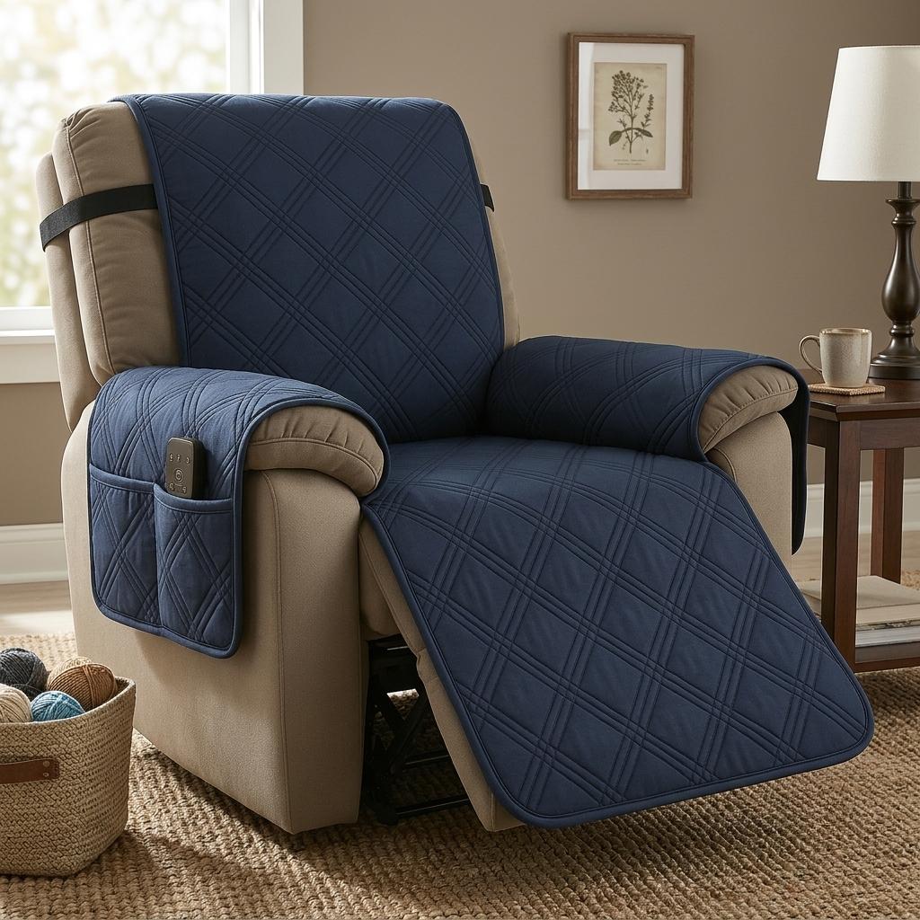 Housse de fauteuil inclinable matelassée imperméable protecteur de fauteuil