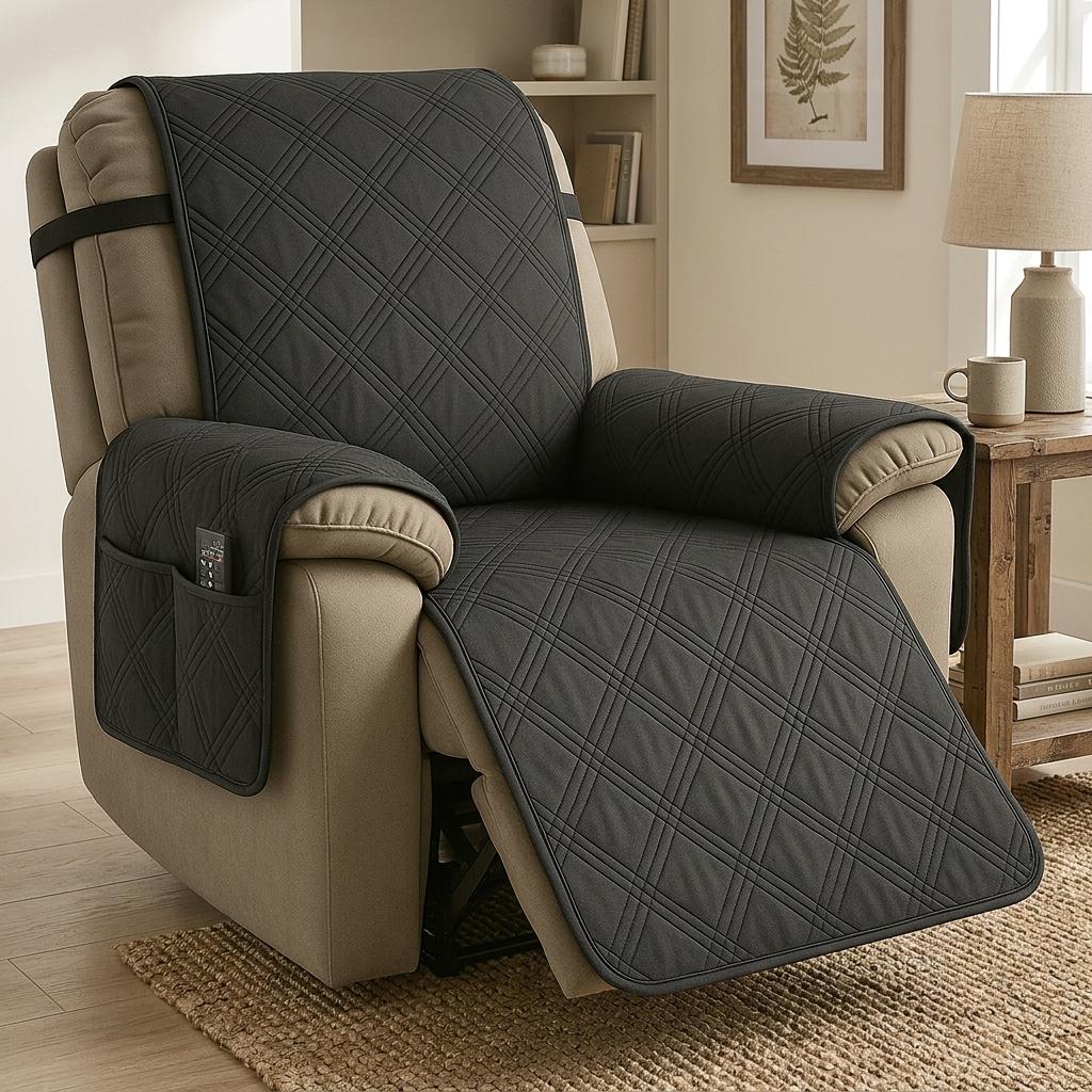 Housse de fauteuil inclinable matelassée imperméable protecteur de fauteuil