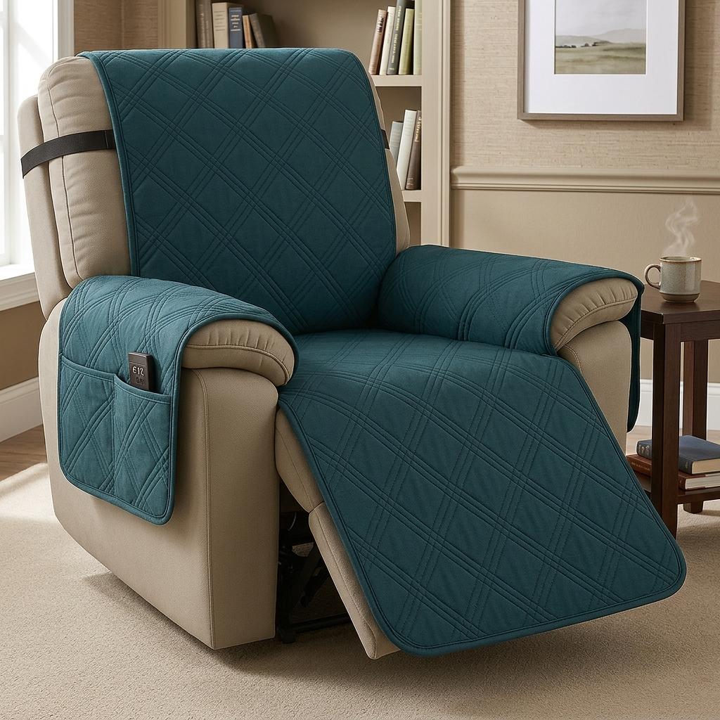 Housse de fauteuil inclinable matelassée imperméable protecteur de fauteuil