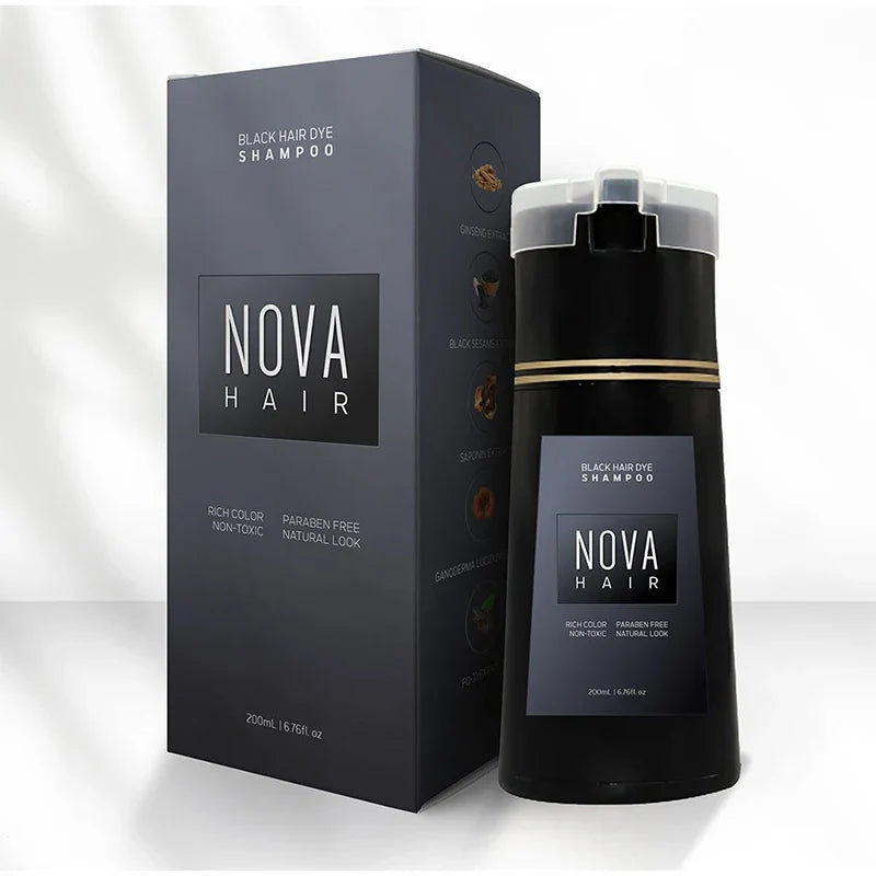 Coloration Cheveux Shampoing Colorant Rapide Sans Ammoniaque Naturel