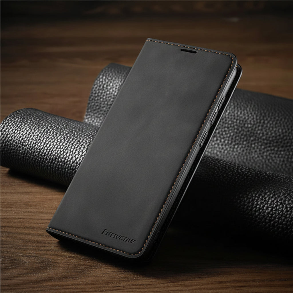 カードスロット付きレザーiPhoneウォレットケース