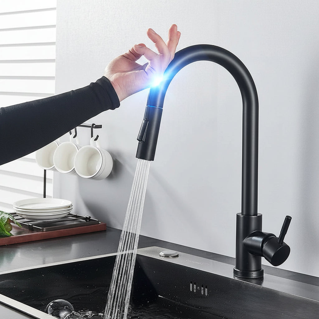 Kitchen Faucet Touch Sensor Pull Down Sink Tap