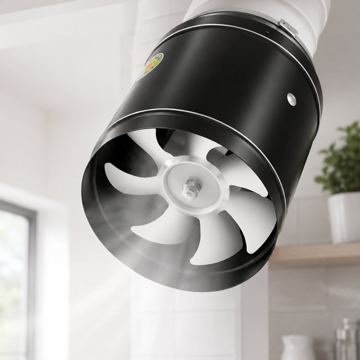 Silent Extractor Fan Wall Metal Kitchen Air Vent