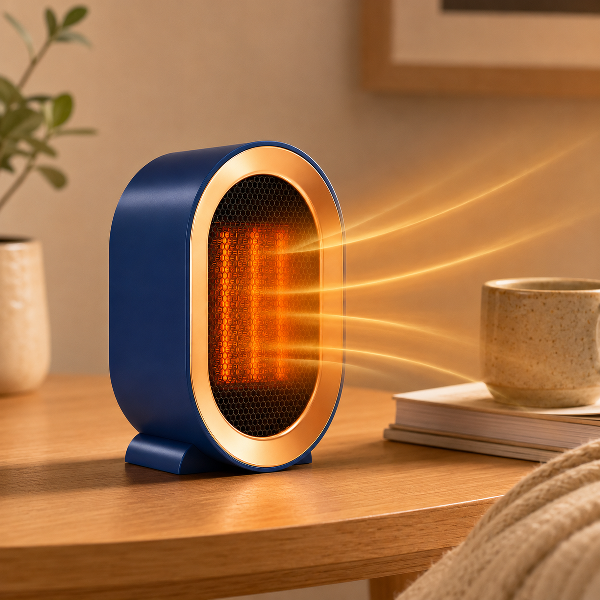 Space Heater Portable Fast Heating Desktop Warmer