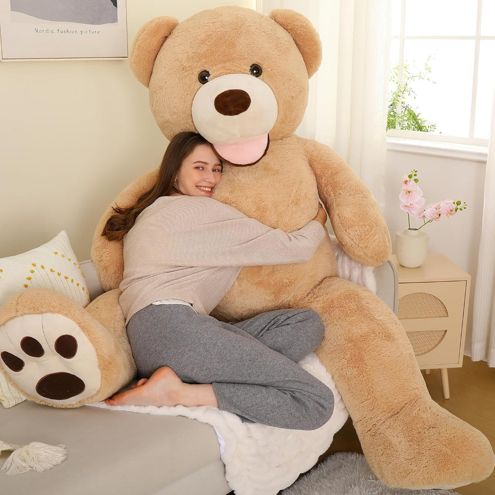 Gran oso de peluche suave de felpa funda exterior