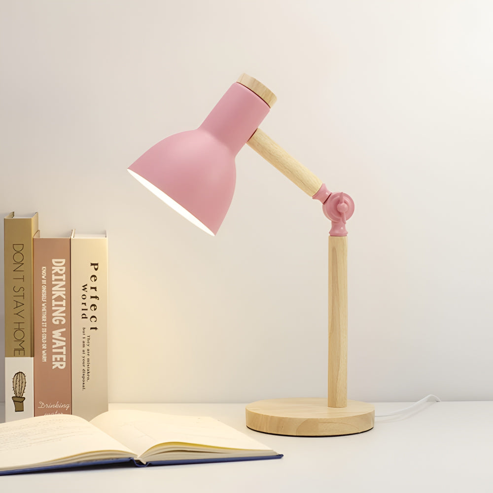 Table Lamp Desk Lamp Adjustable Wood Reading Light