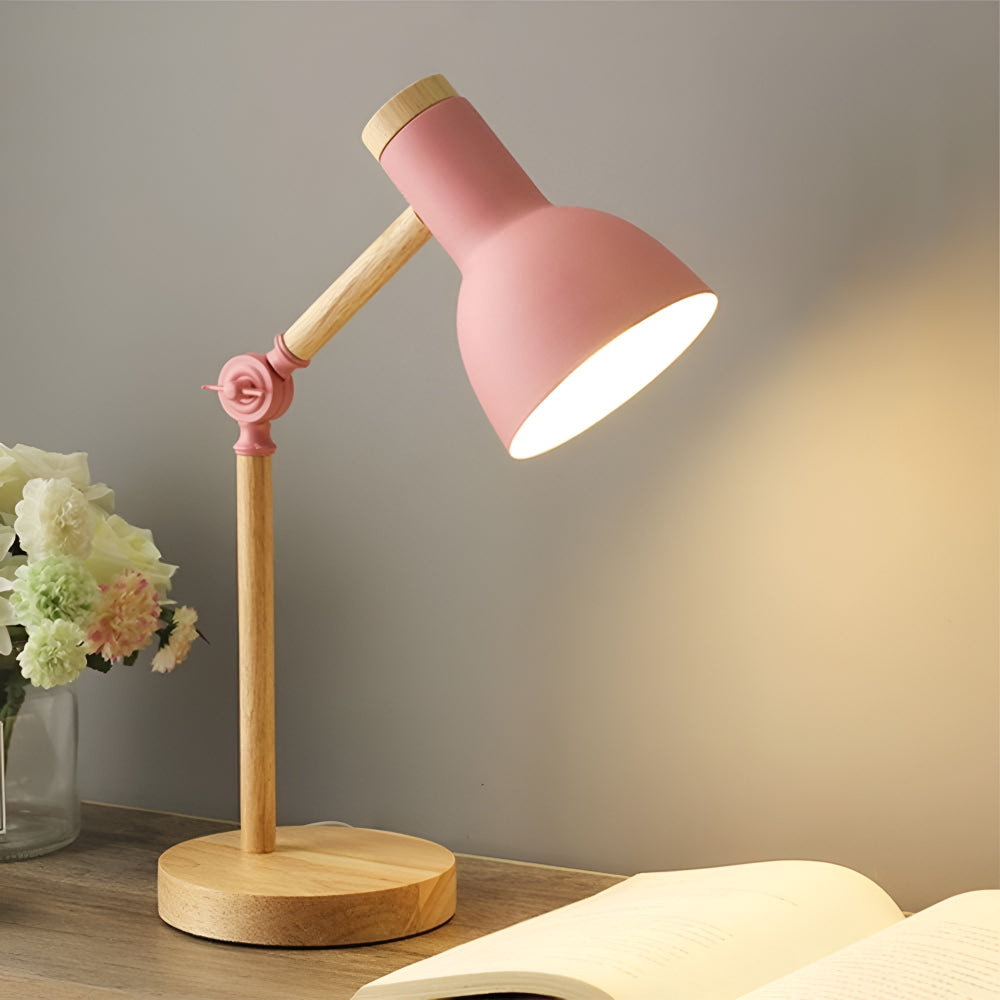 Lampada da tavolo regolabile in legno | Illuminazione nordica