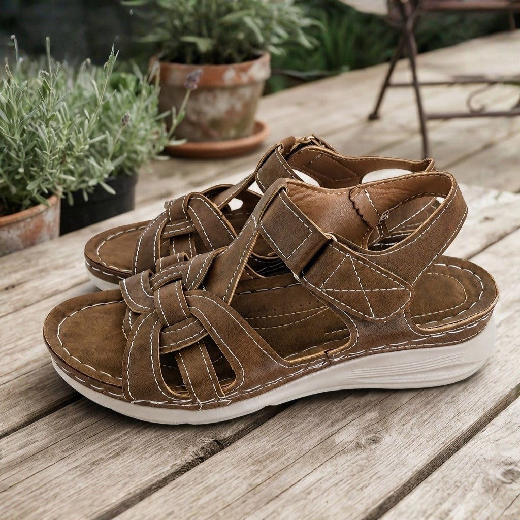 Women's Sandals Walking Shoes Arch Support Wide Fit Footwear