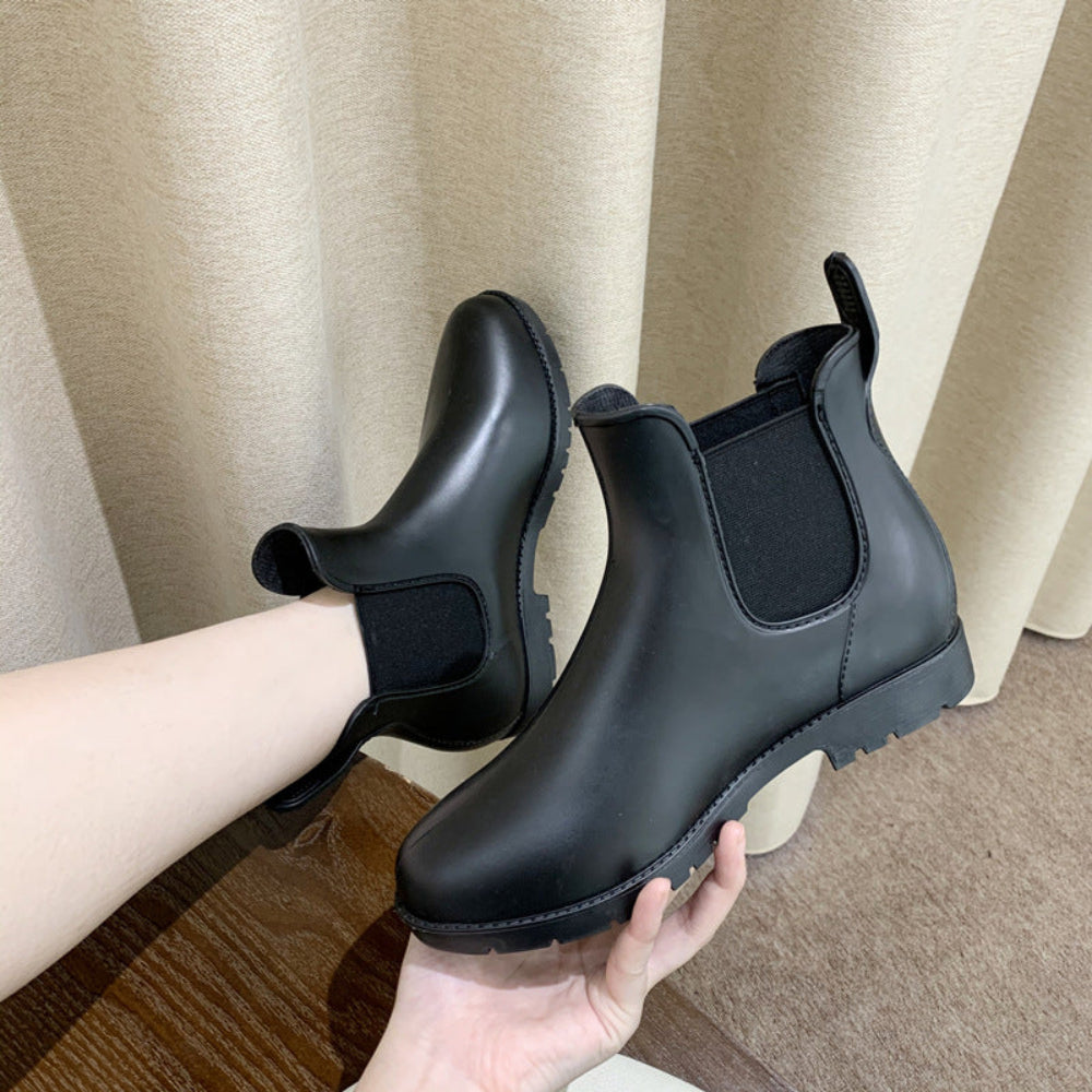 Wasserdichte Chelsea-Stiefel aus Leder für Damen | Robuste Slip-On