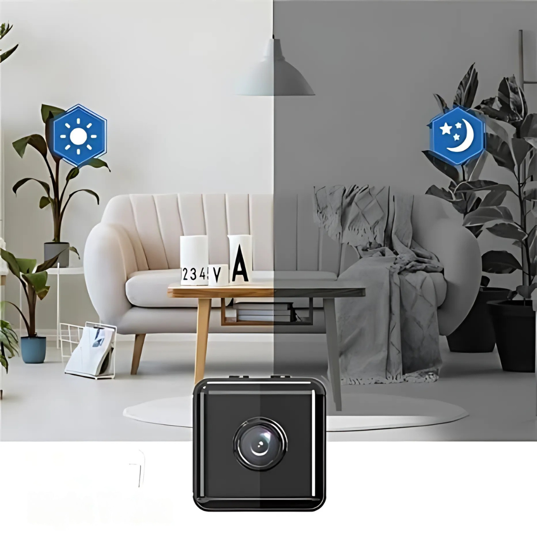Mini cámara espía inalámbrica 1080P con audio para seguridad del hogar