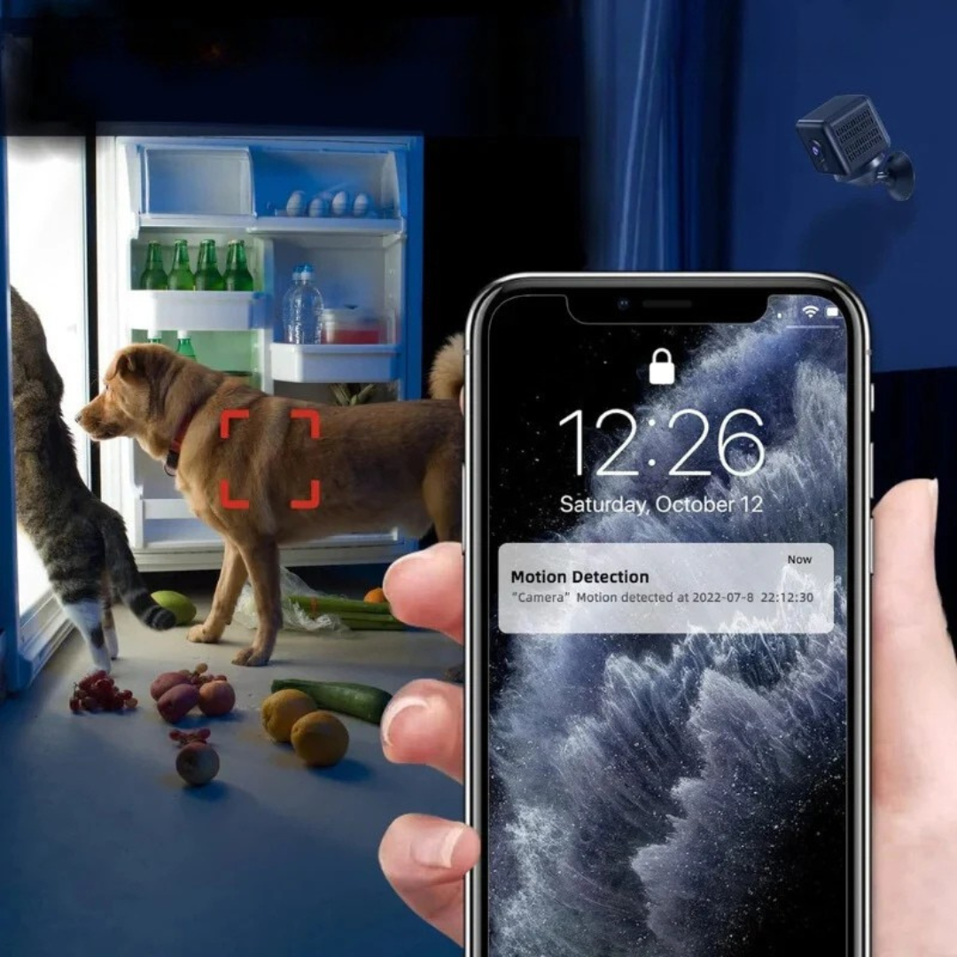 Mini cámara espía inalámbrica 1080P con audio para seguridad del hogar