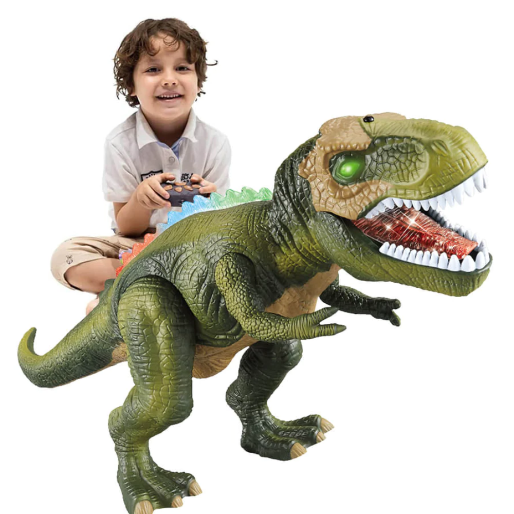 hračka dinosaurus na dálkové ovládání chodící svítící