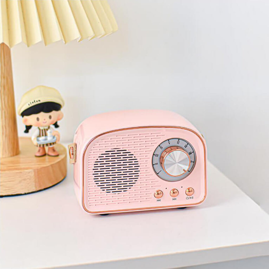 Altoparlante Bluetooth Retrò Radio Portatile Wireless