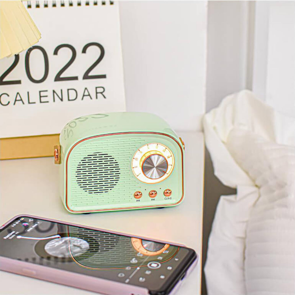 Altoparlante Bluetooth Retrò Radio Portatile Wireless