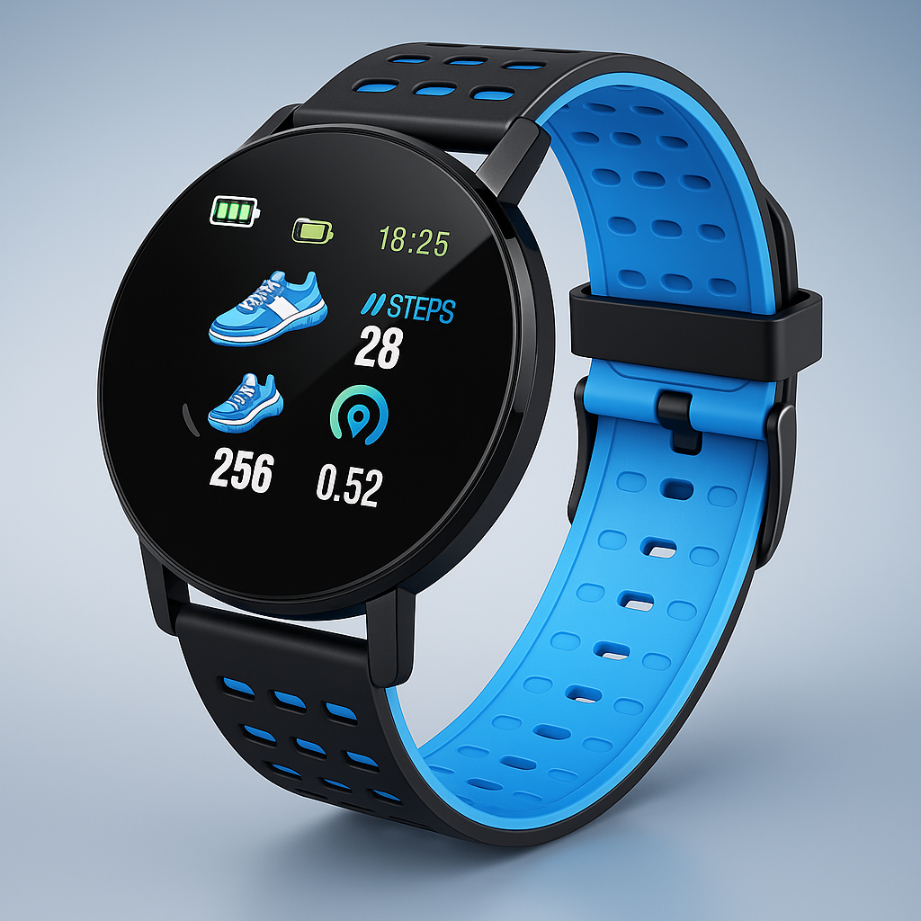 Orologio intelligente con monitoraggio fitness impermeabile