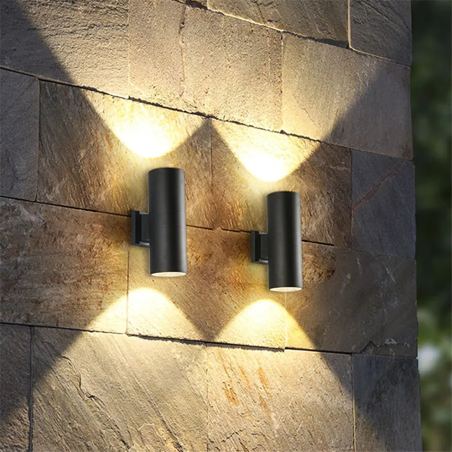 Lámpara de Pared Exterior | Iluminación LED de Aluminio para Jardín