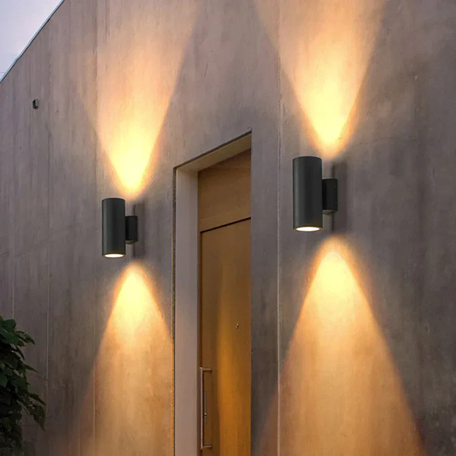 Lámpara de Pared Exterior | Iluminación LED de Aluminio para Jardín