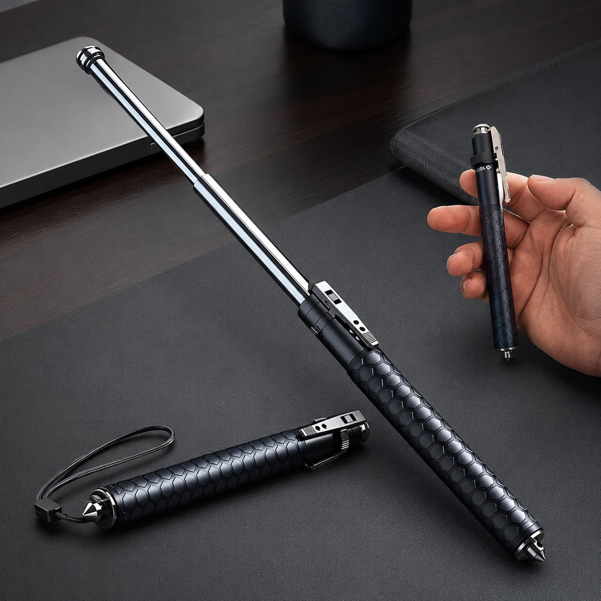 Walking Stick Trekking Pole Adjustable Outdoor Hiking Staff