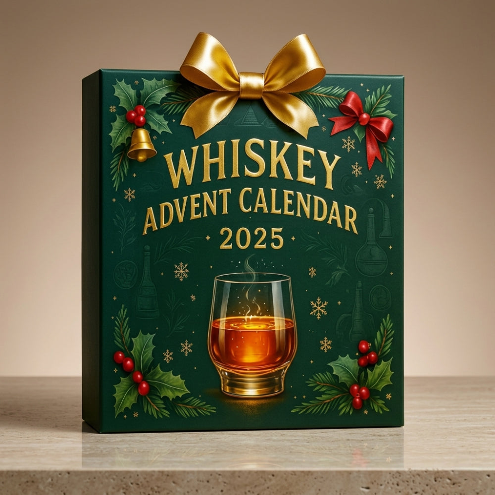 Calendario de Adviento Mini Botellas Whiskey Bourbon Decorativo