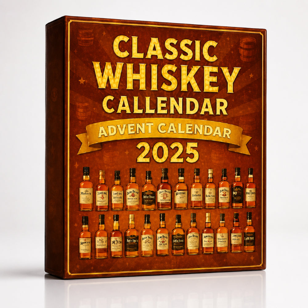 Calendario de Adviento Mini Botellas Whiskey Bourbon Decorativo
