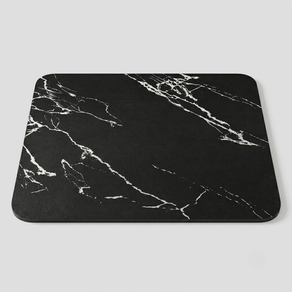 Bathroom Mat Quick Dry Non Slip Marble Pattern Floor Mat