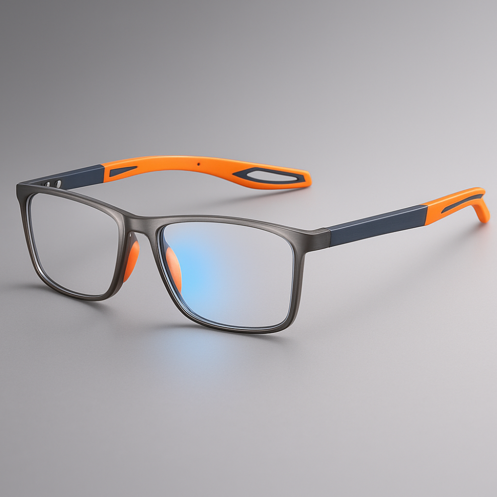 Lesebrille mit Titanrahmen und Blaulichtfilter für Herren