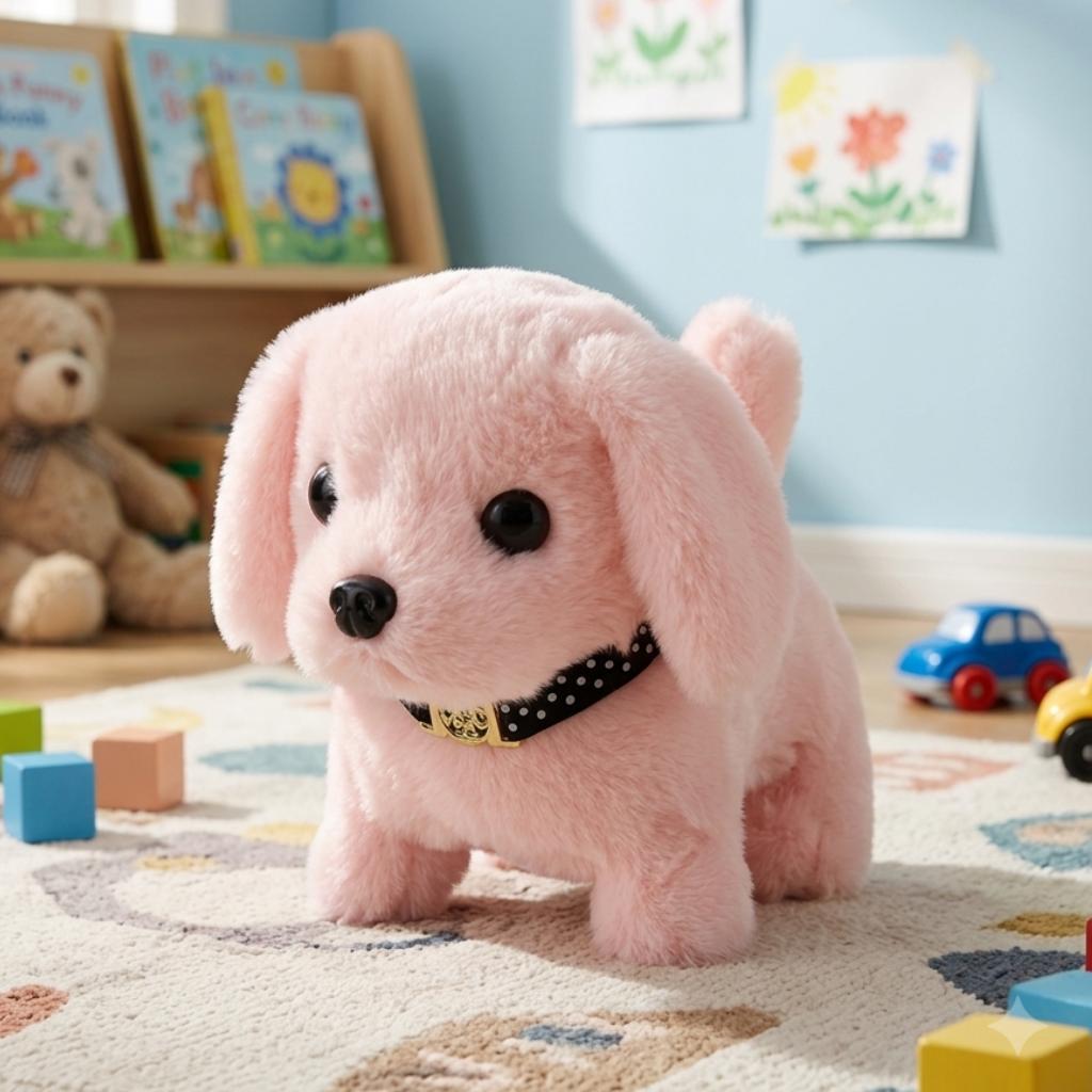 cane robot interattivo realistico peluche elettronico per bambini