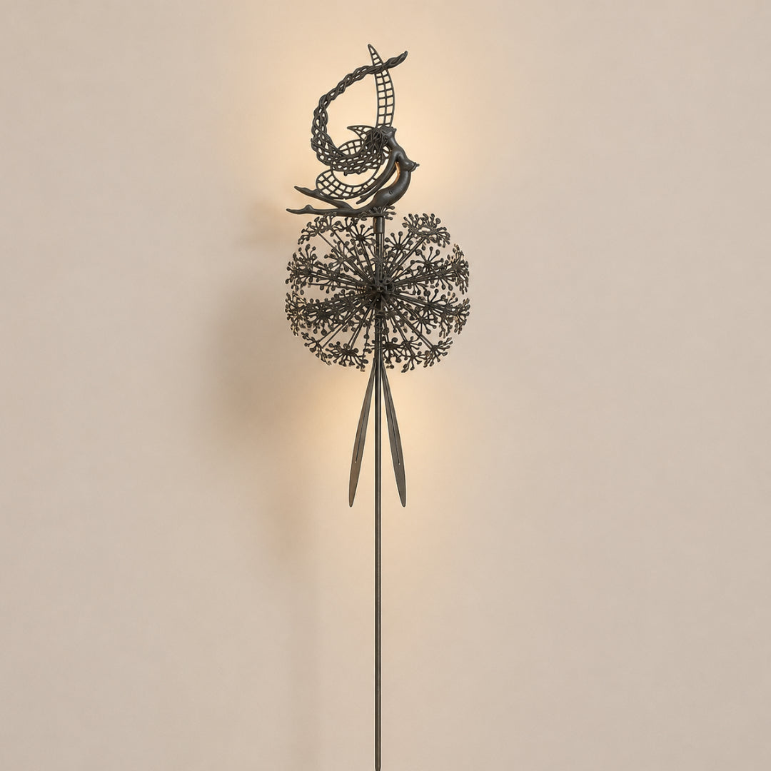 Garden Decor Metal Fairy Yard Stake Outdoor Sculpture