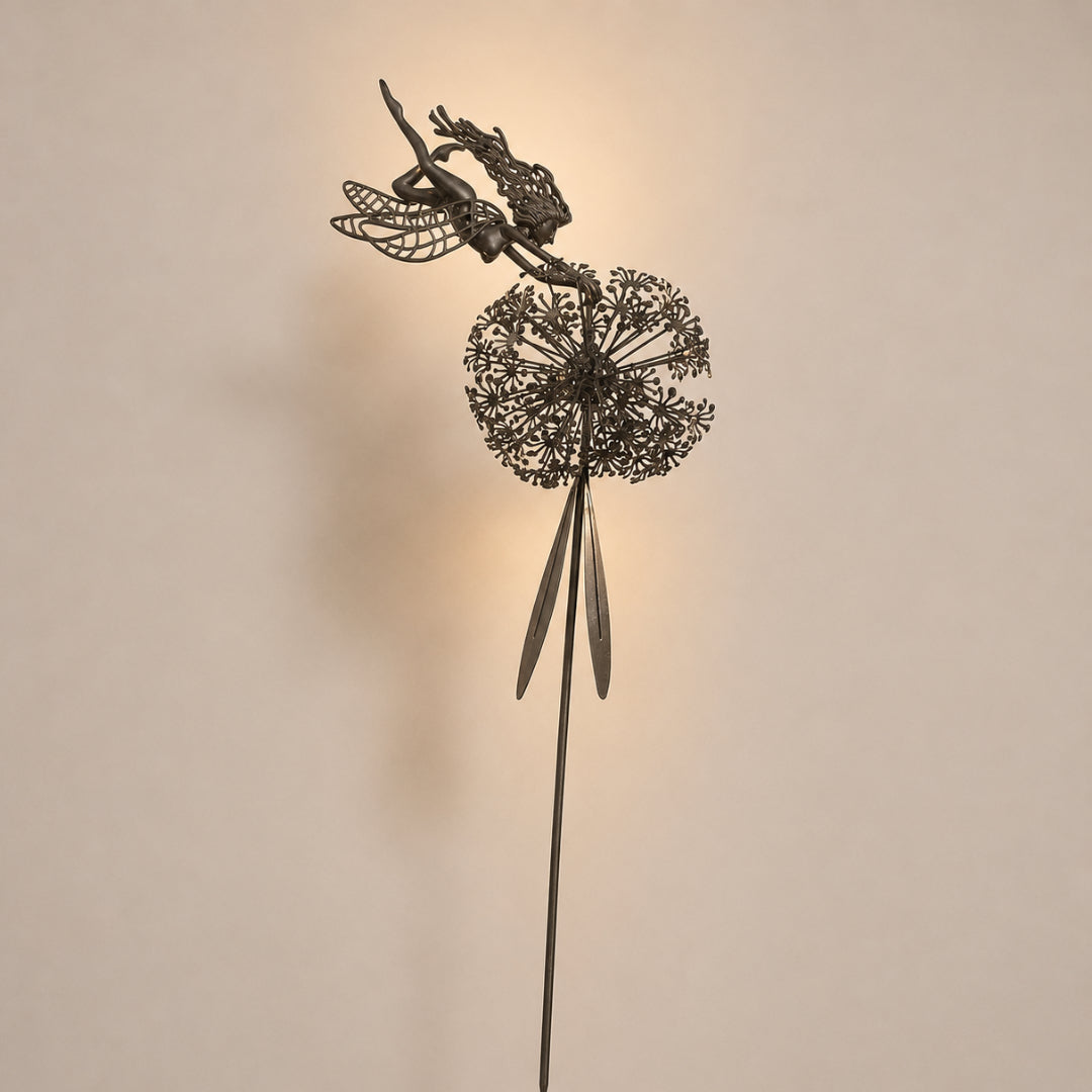 Garden Decor Metal Fairy Yard Stake Outdoor Sculpture